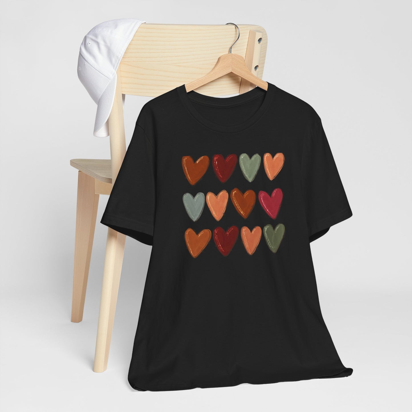 Fall Hearts Thanksgiving Halloween Tshirt