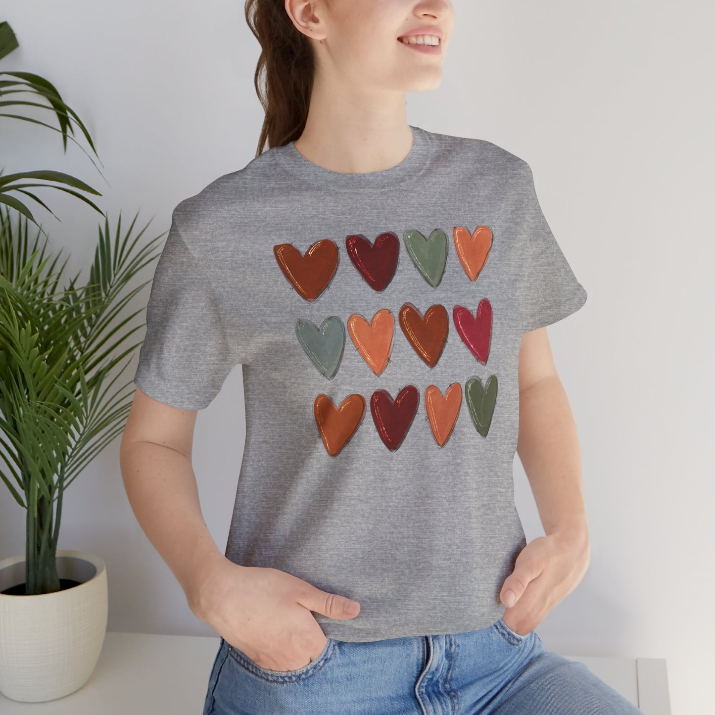 Fall Hearts Thanksgiving Halloween Tshirt