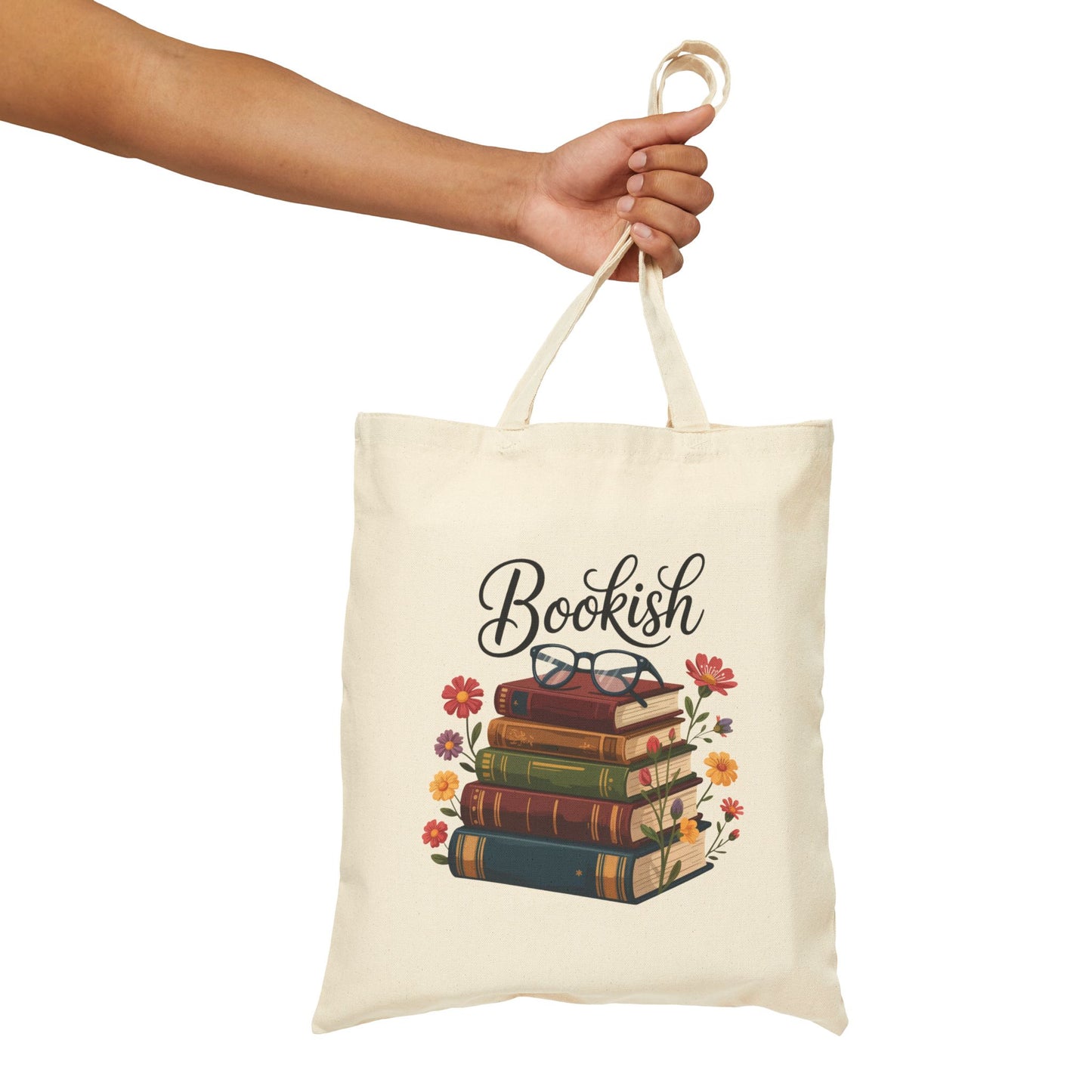 Tote Bag Bookish Cotton Canvas Tote Bag Book Lover Gift Eco-Friendly Shopping Bag Library Tote Cute Book Bag Reading Accessory