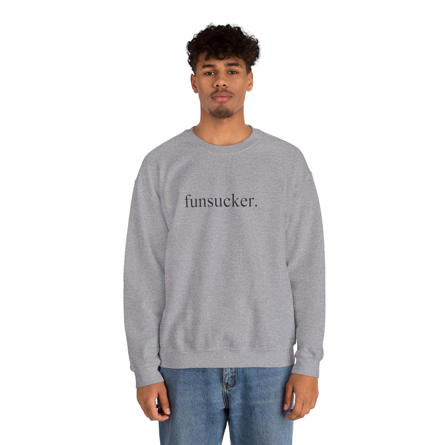 Sweatshirt Funsucker Introvert Anti-Social Crewneck Sweatshirt