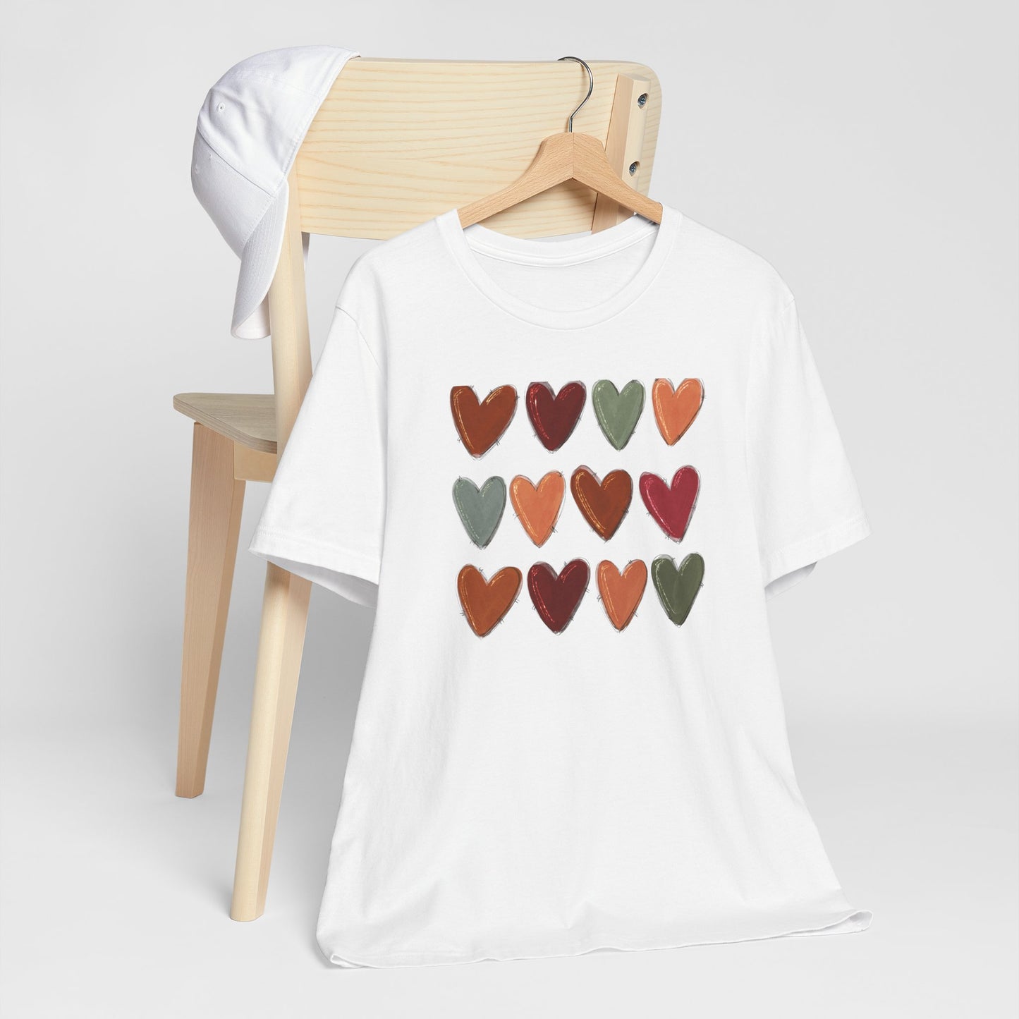 Fall Hearts Thanksgiving Halloween Tshirt