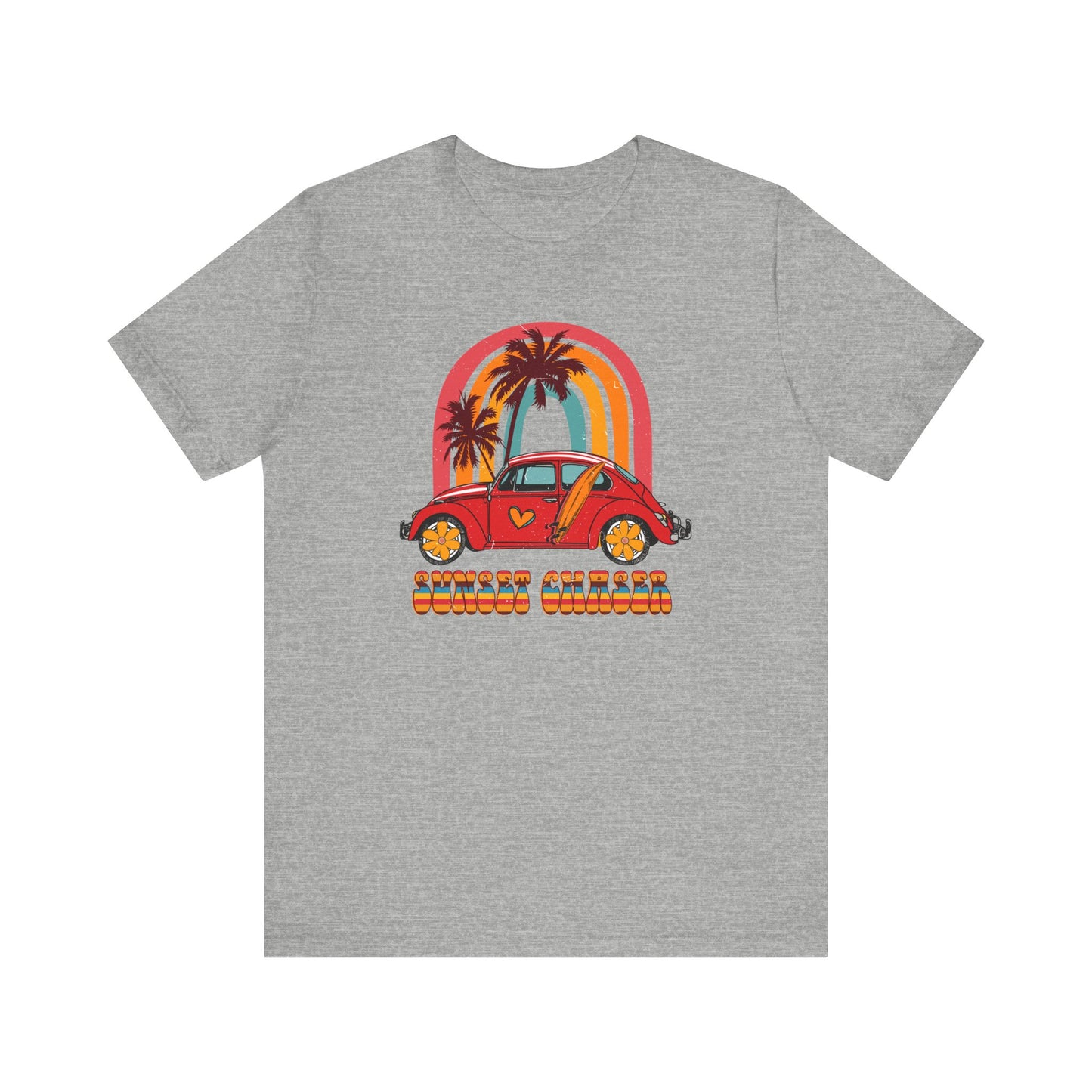 Sunset Chaser Summer Beach T-Shirt for Sunset Lovers.