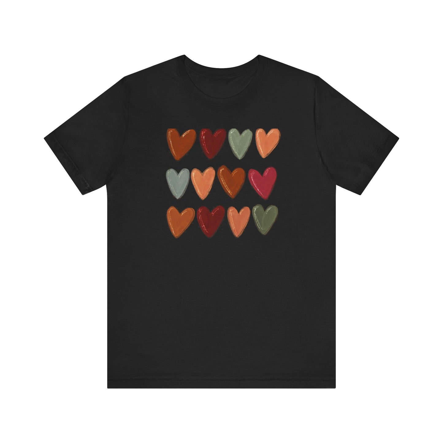 Fall Hearts Thanksgiving Halloween Tshirt