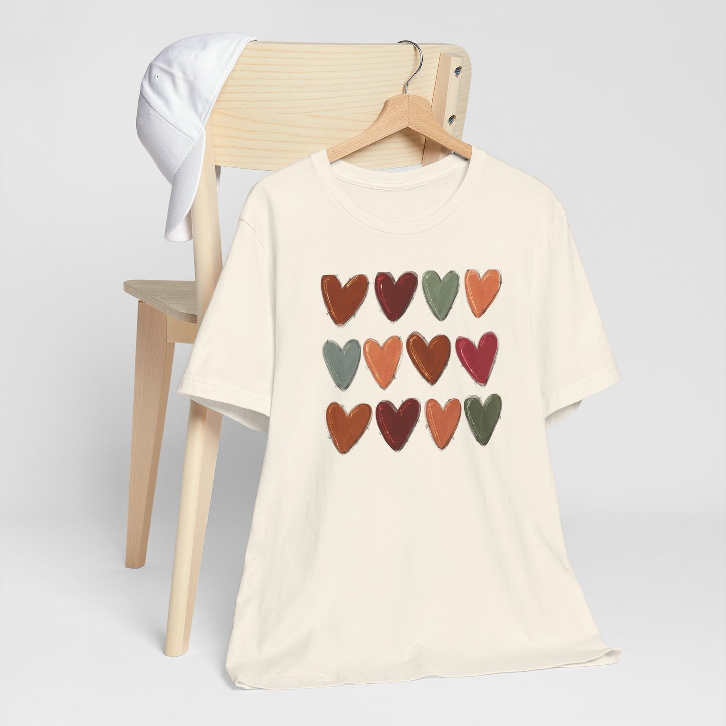 Fall Hearts Thanksgiving Halloween Tshirt