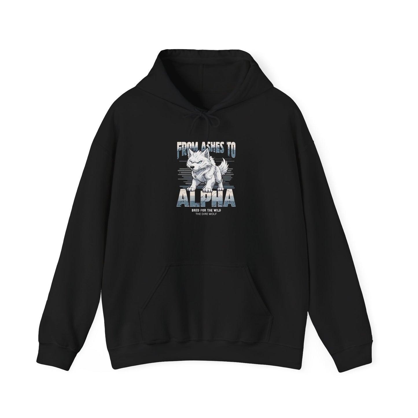 Hoodie Dire Wolf From Ashes to Alpha Hooded Sweatshirt for SCI FI Fans Fantasy Fans