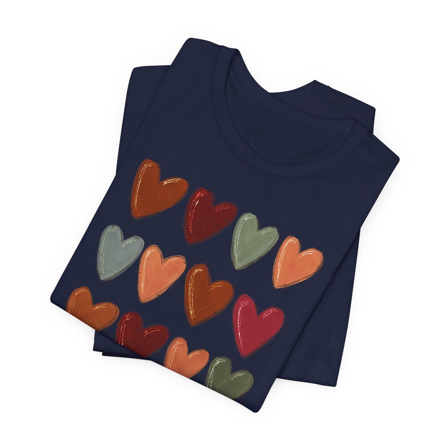 Fall Hearts Thanksgiving Halloween Tshirt