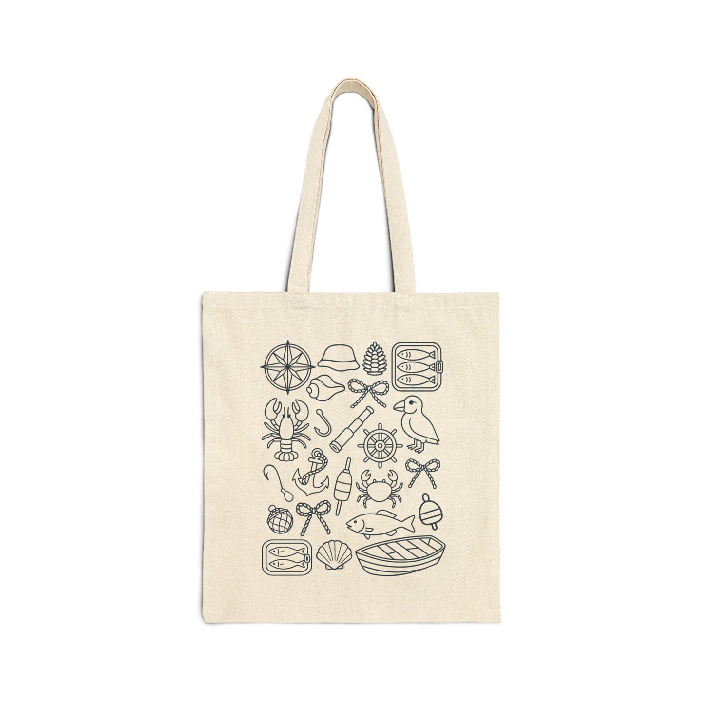 Tote Bag Creative Canvas Bag Fisherman Tote Eco-Friendly Bag Sailing Gifts Everyday Carryall Fisherman Aesthetic