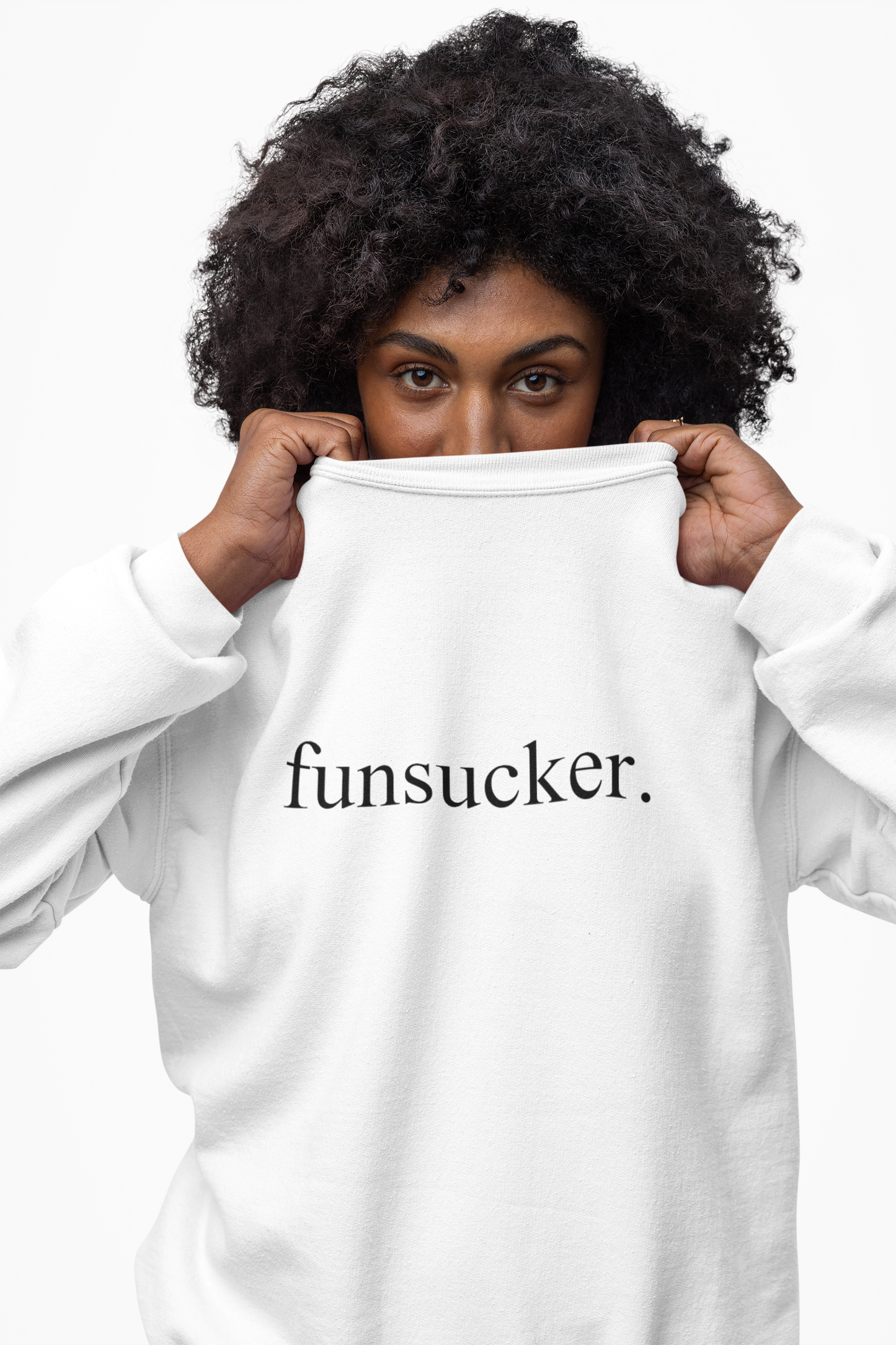 Sweatshirt Funsucker Introvert Anti-Social Crewneck Sweatshirt