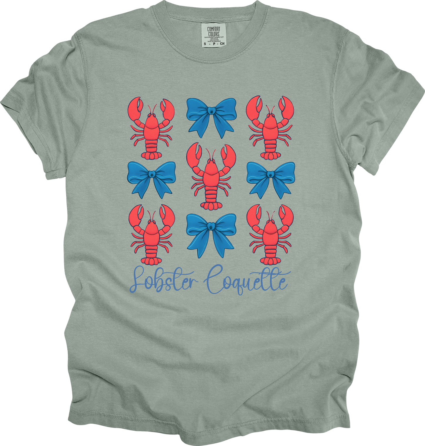 T-Shirt Lobster Coquette Shirt For Ocean Lovers Coastal Aesthetic Fisherman's Aesthetic Great Gift for Friend Mom New England