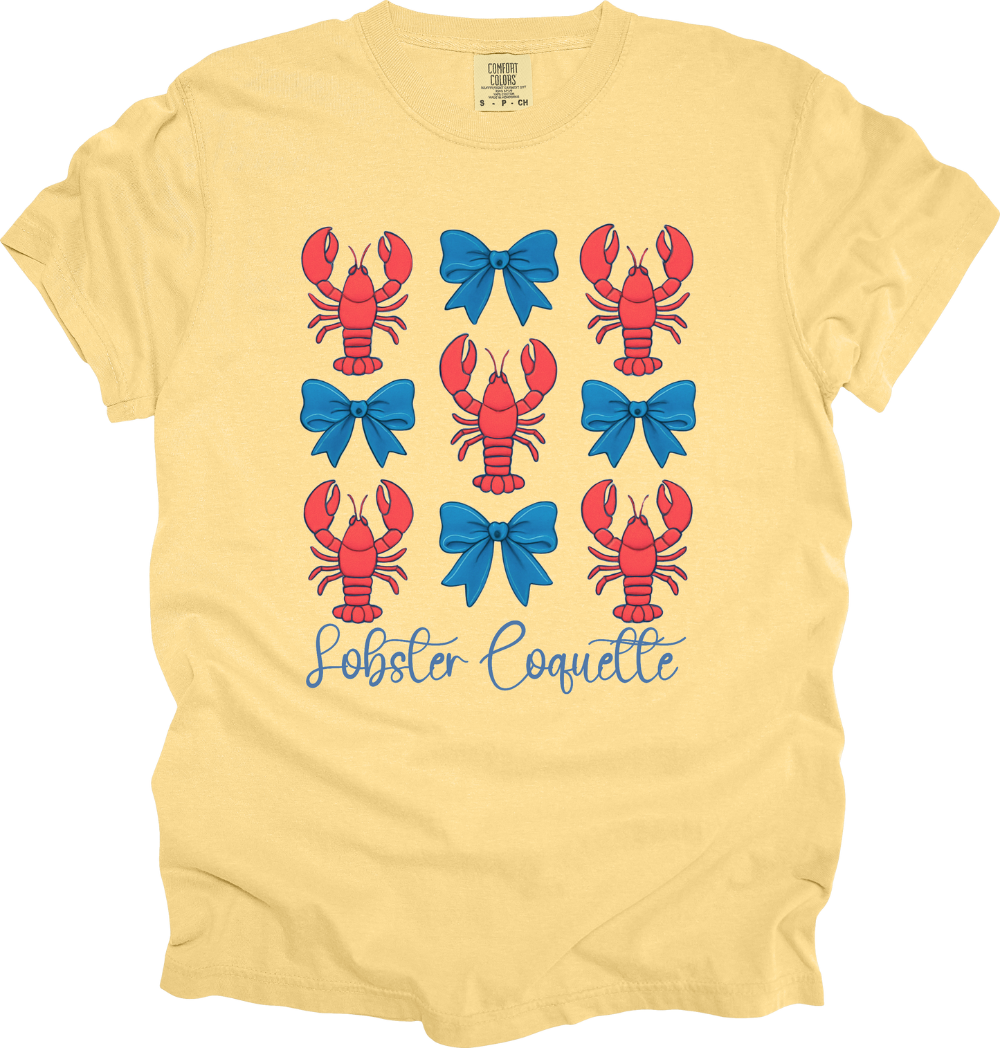 T-Shirt Lobster Coquette Shirt For Ocean Lovers Coastal Aesthetic Fisherman's Aesthetic Great Gift for Friend Mom New England