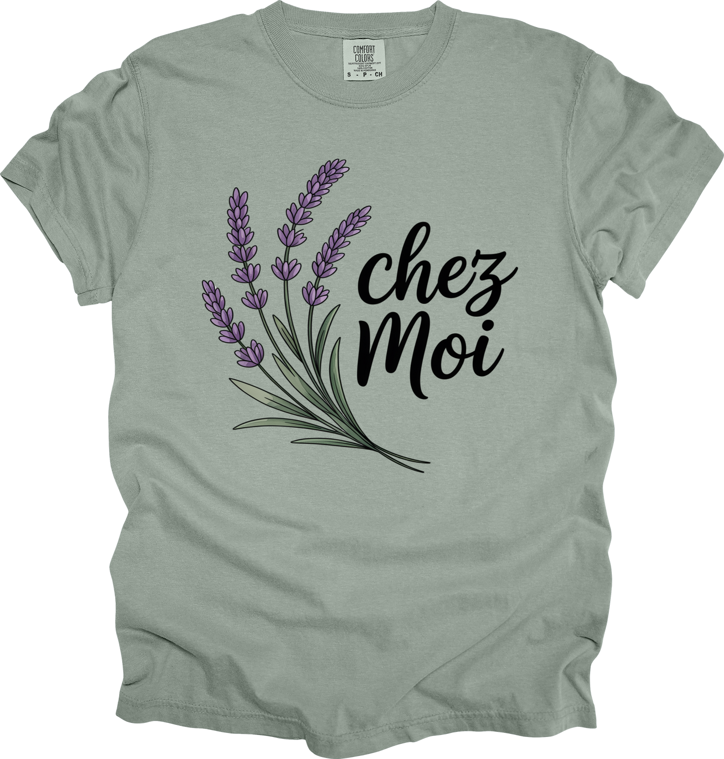 T-Shirt Charming Lavender Tee 'chez Moi' My Own Home Chateaucore Shirt