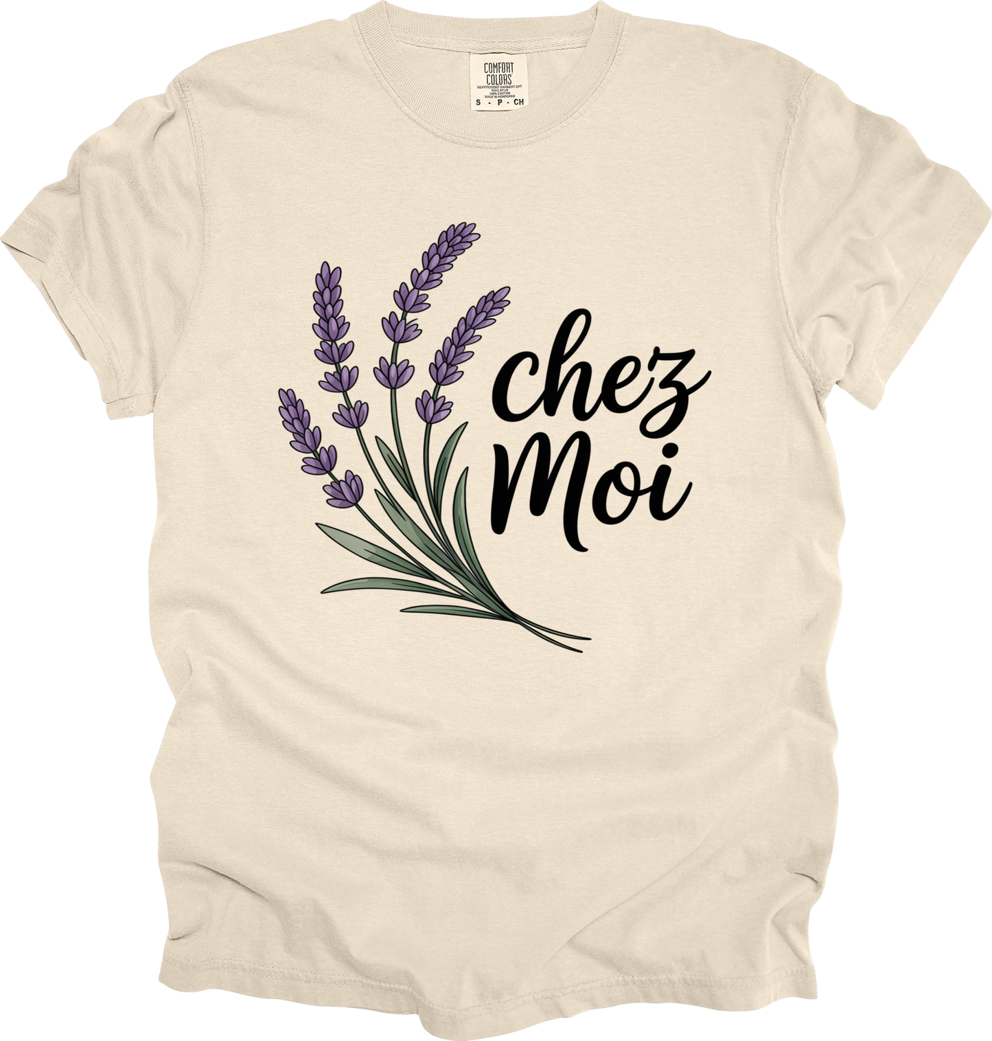 T-Shirt Charming Lavender Tee 'chez Moi' My Own Home Chateaucore Shirt
