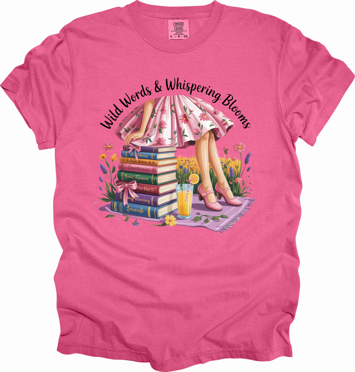 T-Shirt Whimsical Reading Shirt Gift for Book Lovers Summer Top Literary Girl Coquette Tee Perfect for Birthdays