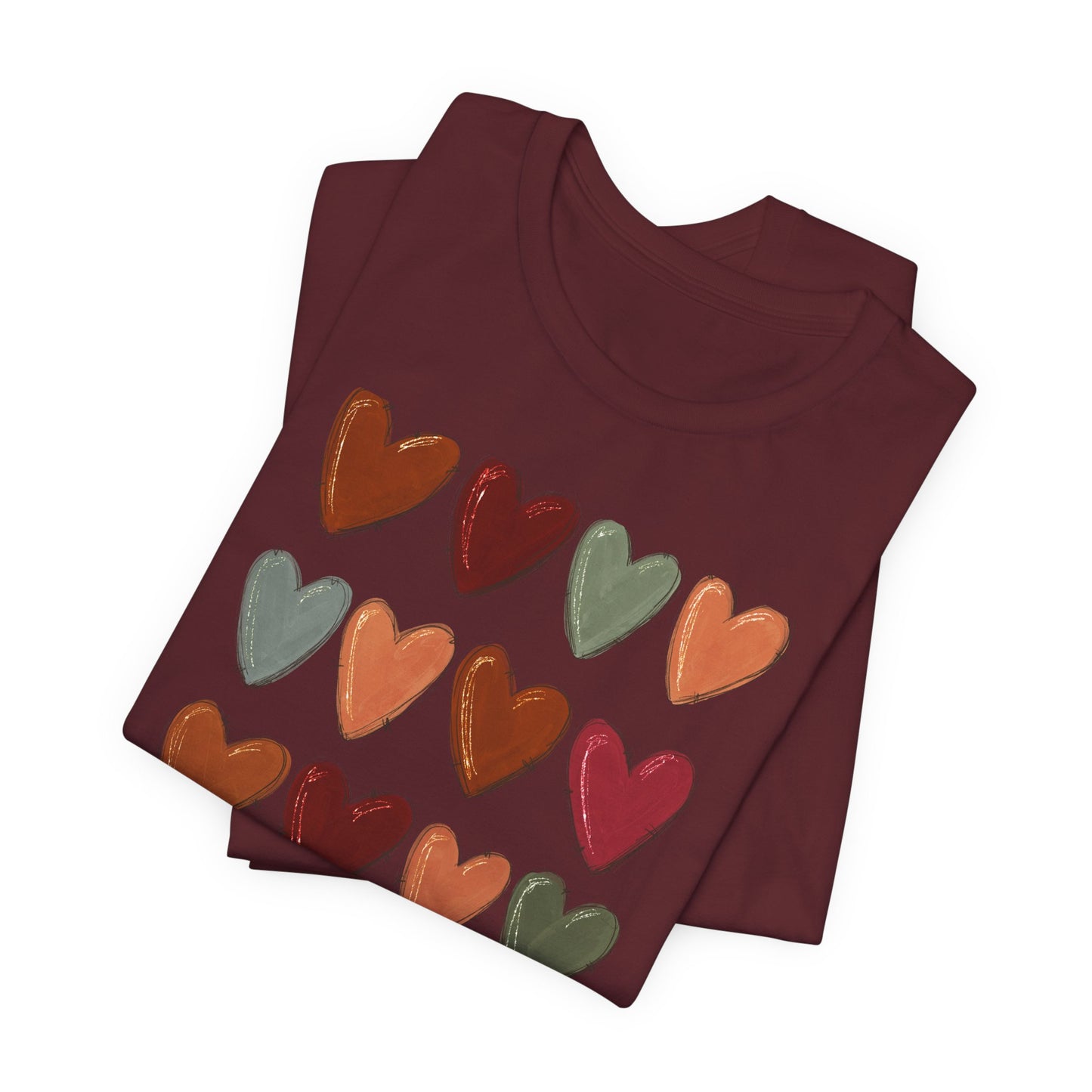 Fall Hearts Thanksgiving Halloween Tshirt