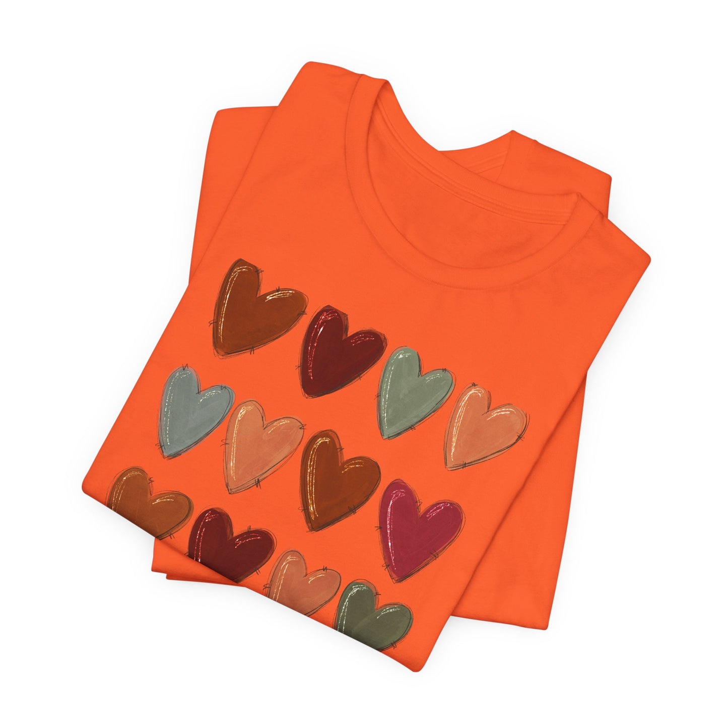 Fall Hearts Thanksgiving Halloween Tshirt