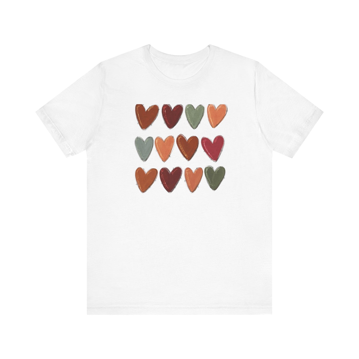 Fall Hearts Thanksgiving Halloween Tshirt
