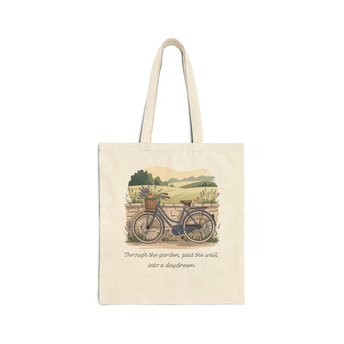 Tote Bag Charming Bicycle Tote Bag - Eco-Friendly Gift for Gardeners, Travelers, & Nature Lovers, Perfect for Everyday Use, Shopping, and More