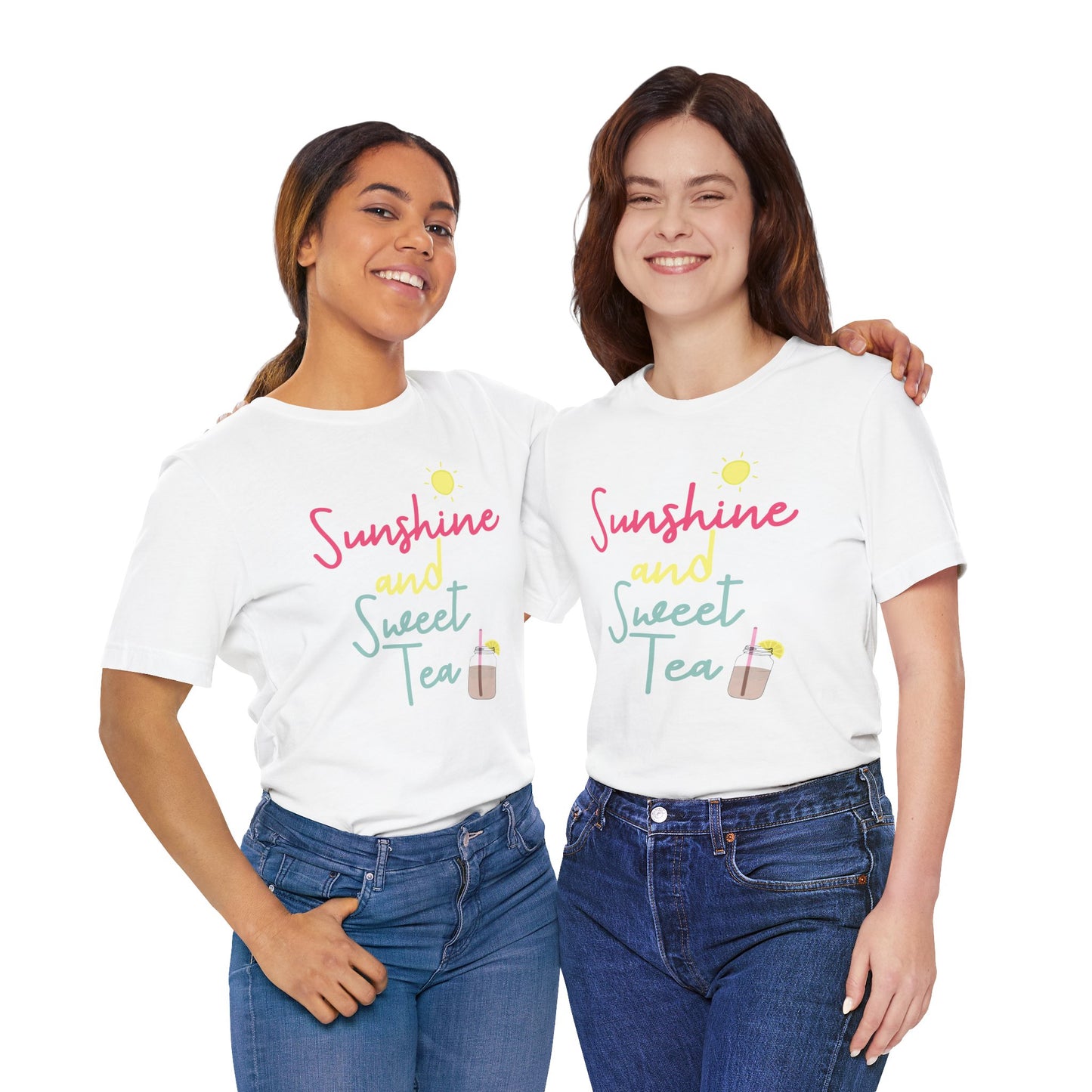 T-Shirt Sunshine and Sweet Tea Summertime Drinks Shirt