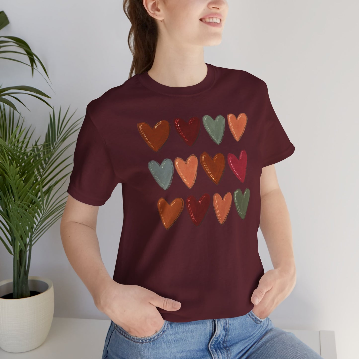 Fall Hearts Thanksgiving Halloween Tshirt
