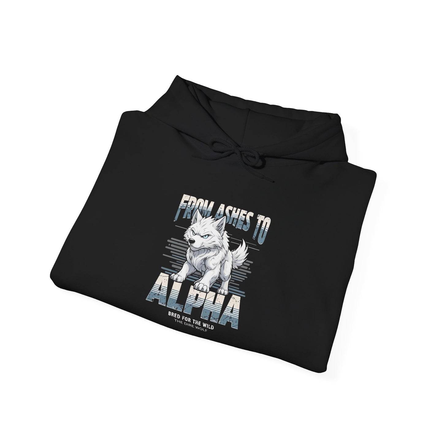 Hoodie Dire Wolf From Ashes to Alpha Hooded Sweatshirt for SCI FI Fans Fantasy Fans