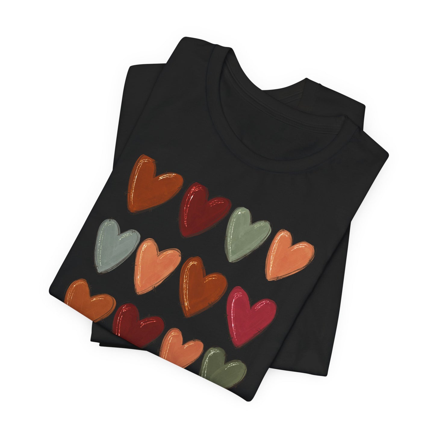 Fall Hearts Thanksgiving Halloween Tshirt