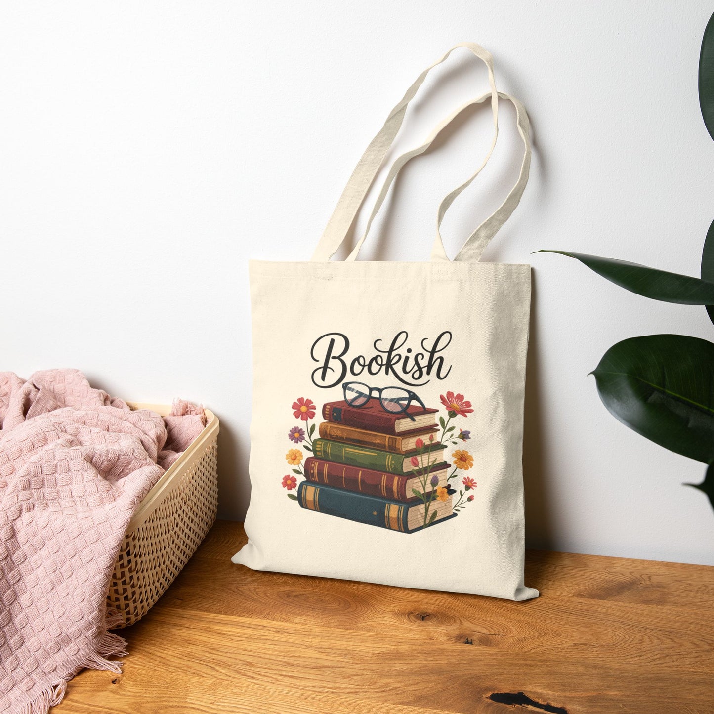Tote Bag Bookish Cotton Canvas Tote Bag Book Lover Gift Eco-Friendly Shopping Bag Library Tote Cute Book Bag Reading Accessory