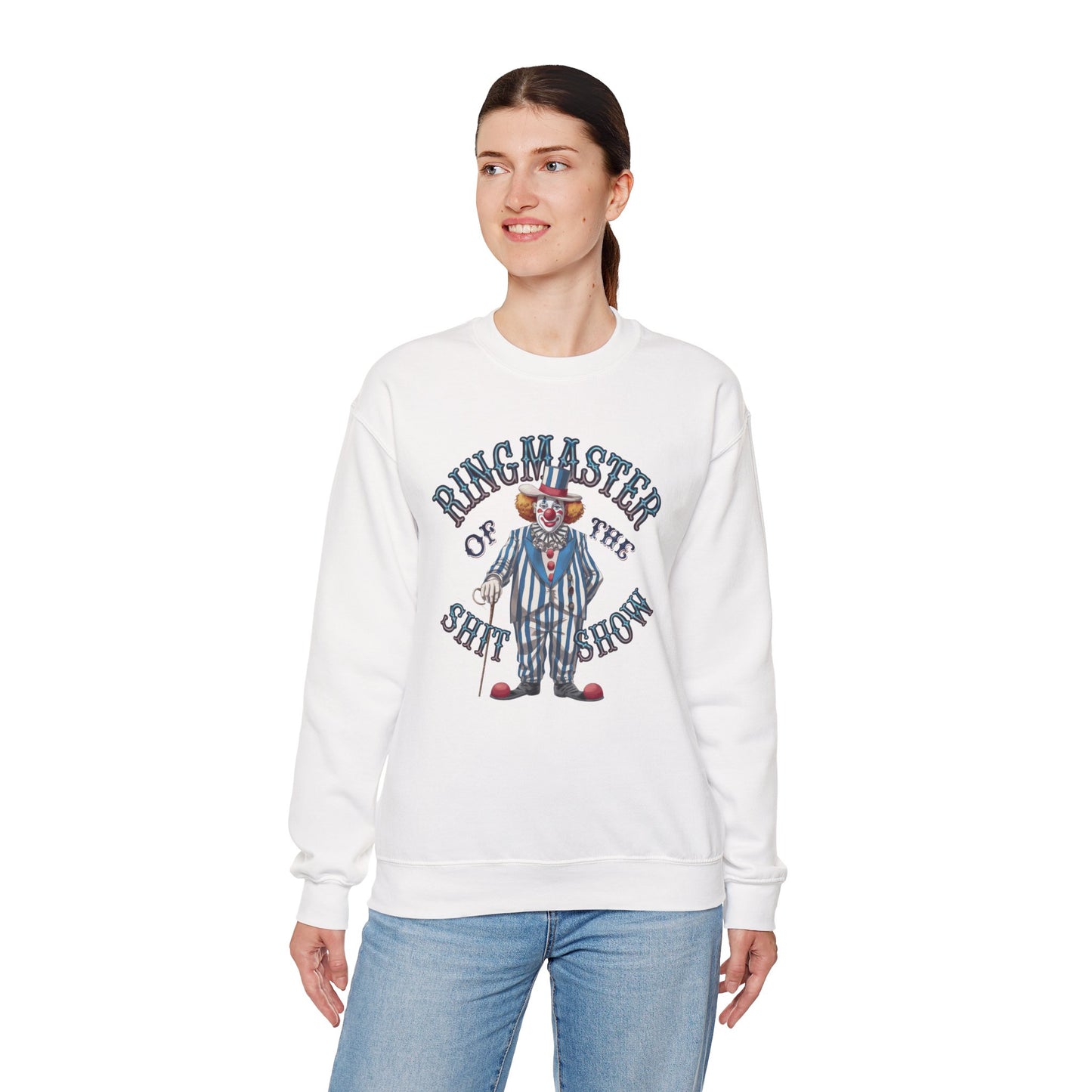 Sweatshirt Ringmaster of the Sh*t Show NSFW Adult Humor Crewneck Sweatshirt