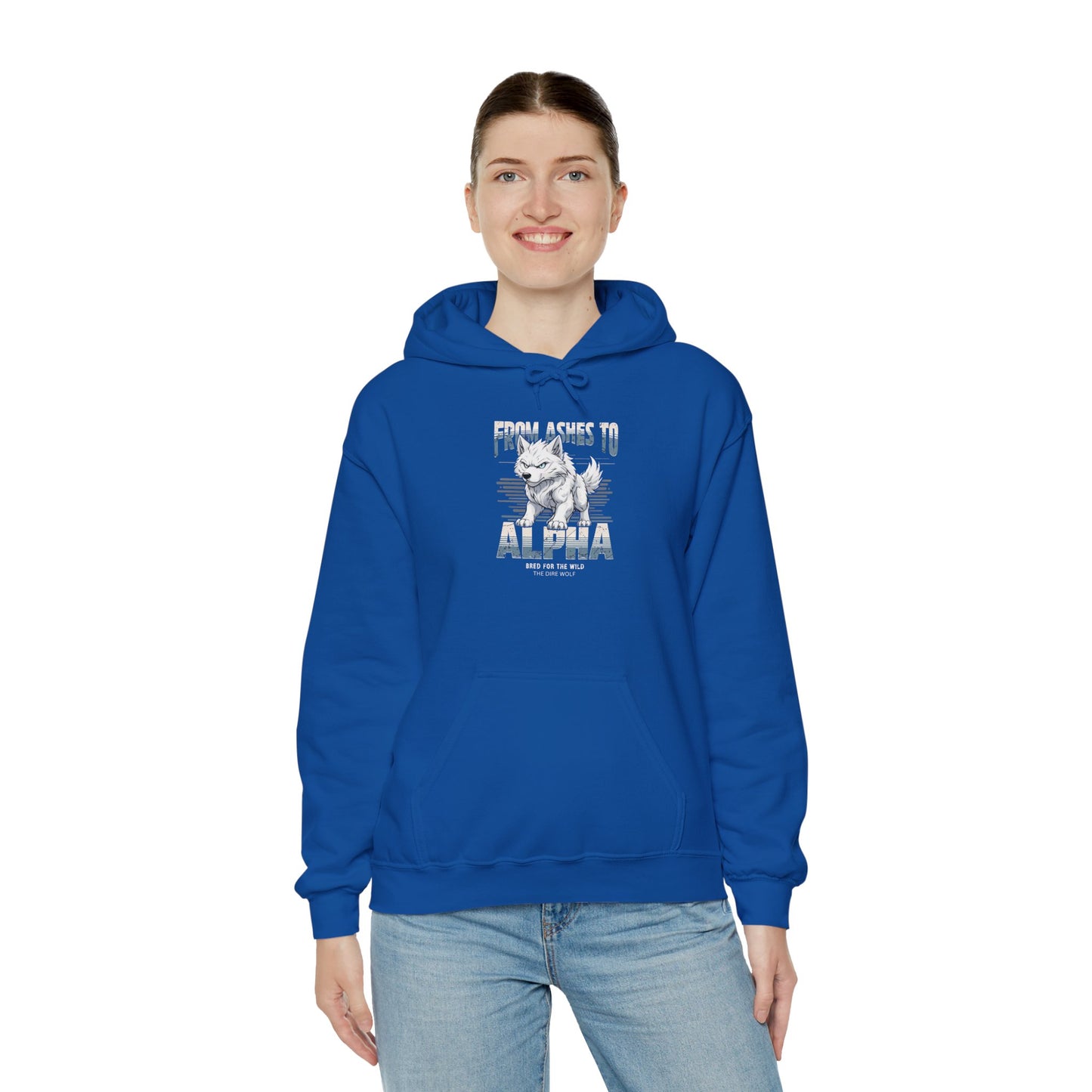 Hoodie Dire Wolf From Ashes to Alpha Hooded Sweatshirt for SCI FI Fans Fantasy Fans