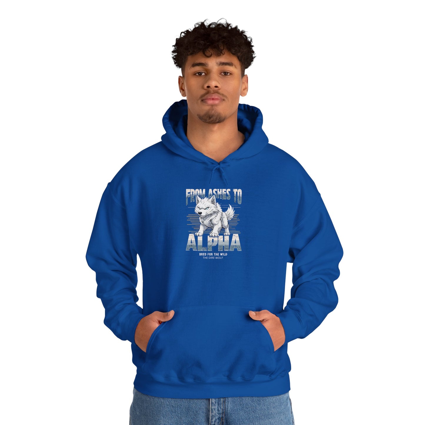 Hoodie Dire Wolf From Ashes to Alpha Hooded Sweatshirt for SCI FI Fans Fantasy Fans