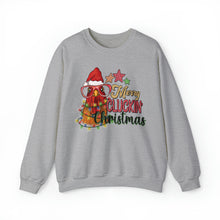 Load image into Gallery viewer, Merry Cluckin&#39; Christmas Chicken Sweatshirt
