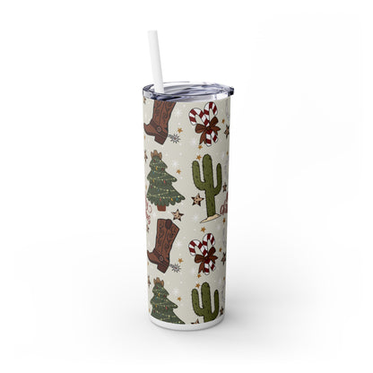 Tumbler Cowboy Christmas Design 20oz