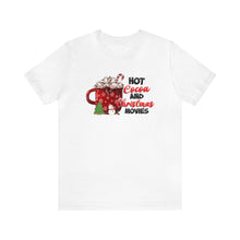 Load image into Gallery viewer, Hot Cocoa and Christmas Movies Holiday TShirt
