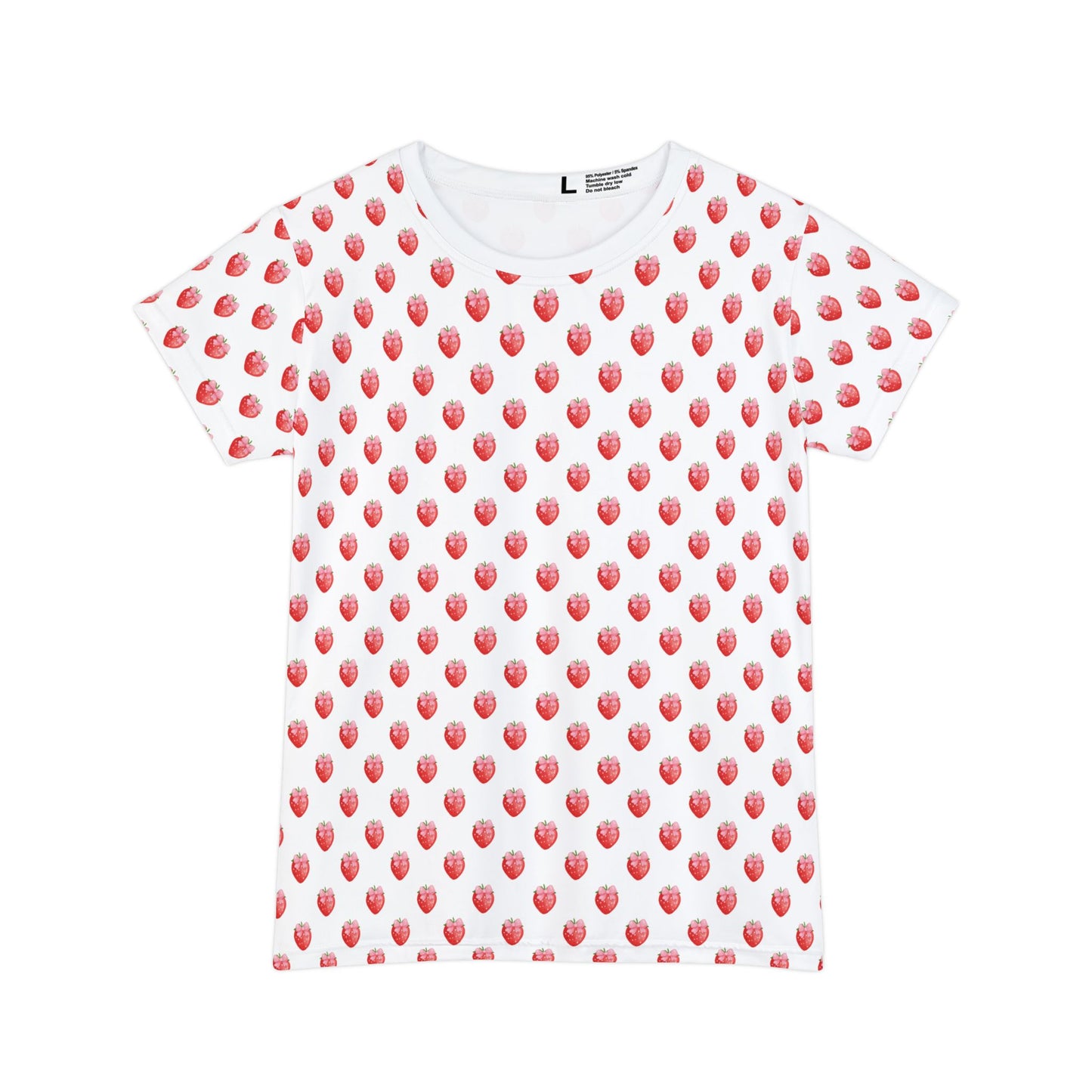 Strawberry Print T-Shirt for Women