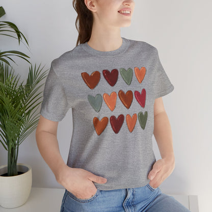 Fall Hearts Thanksgiving Halloween Tshirt