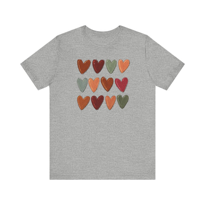 Fall Hearts Thanksgiving Halloween Tshirt