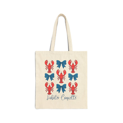 Tote Bag Lobster Party Cotton Tote Bag Beach Bag Reusable Grocery Tote Eco-Friendly Gift Lobster Lover Tote Festivals and Picnics
