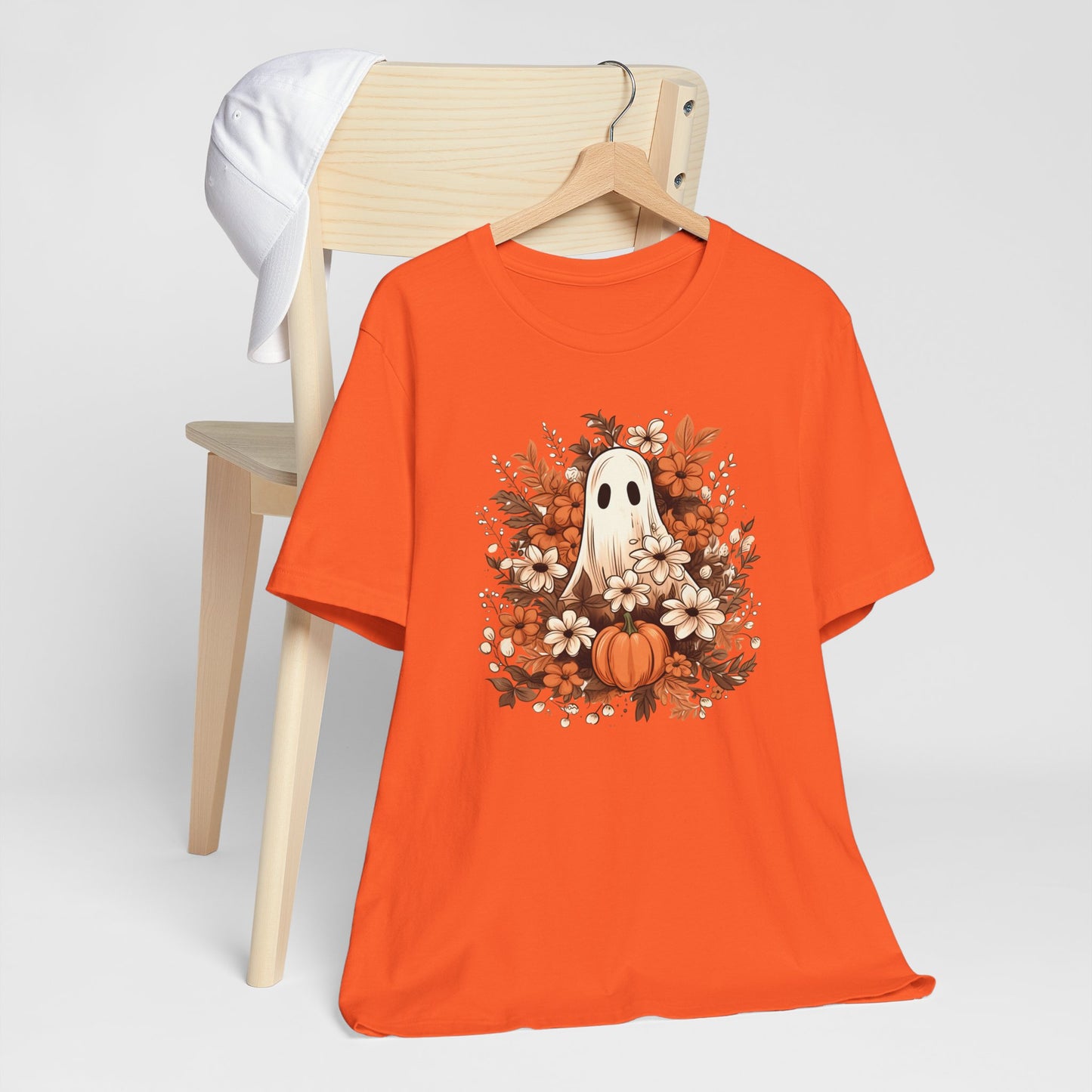 Floral Ghost Fall Halloween TShirt