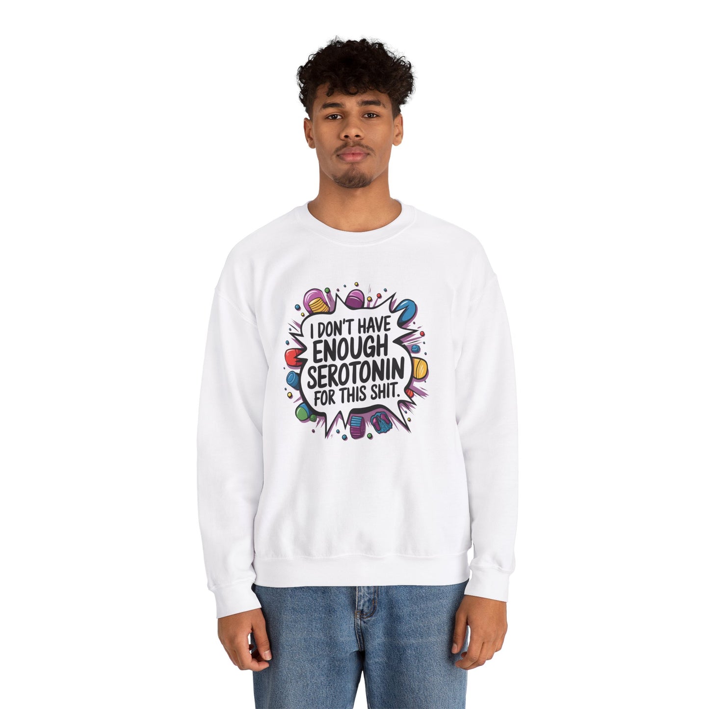 Serotonin Deficiency Crewneck Sweatshirt