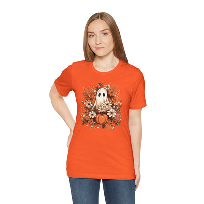 Floral Ghost Fall Halloween TShirt