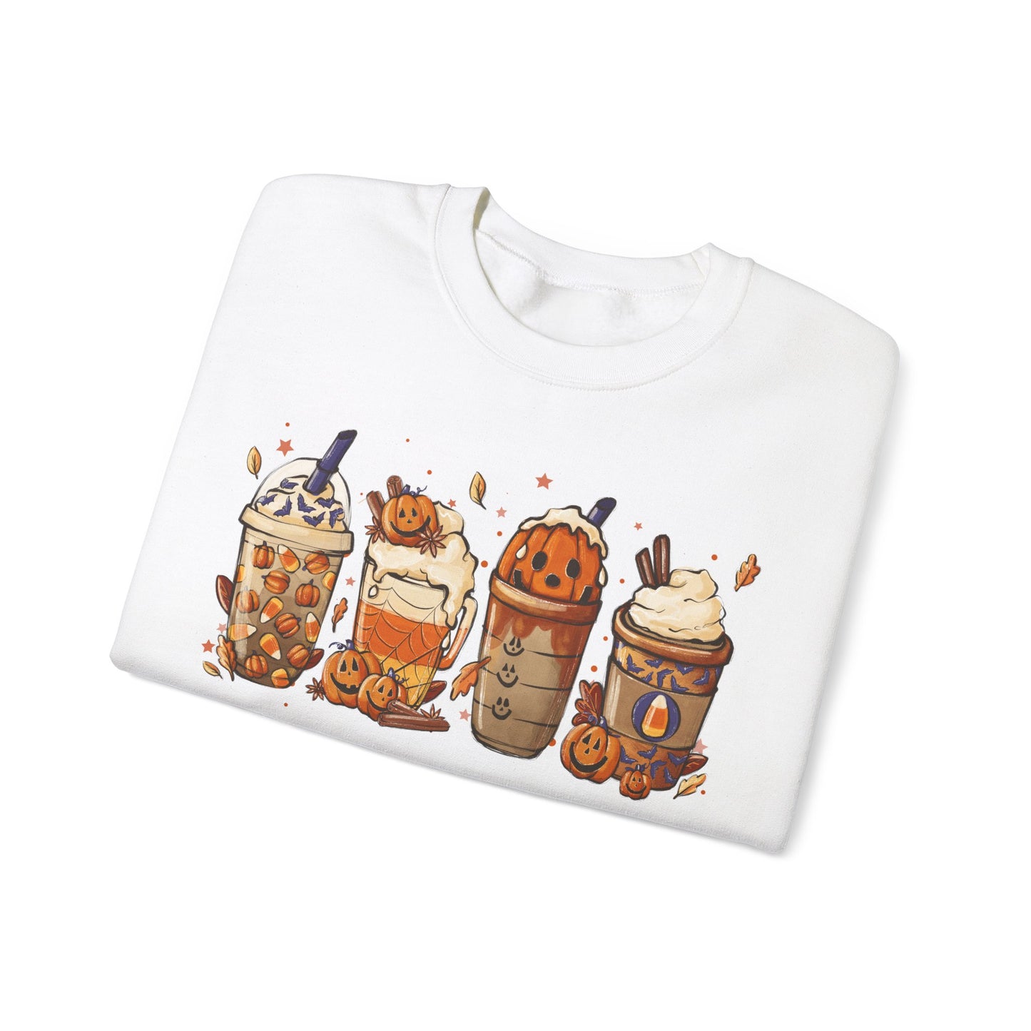 Halloween, Coffee Lovers, Pumpkin Sweatshirt