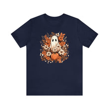 Load image into Gallery viewer, Floral Ghost Fall Halloween TShirt
