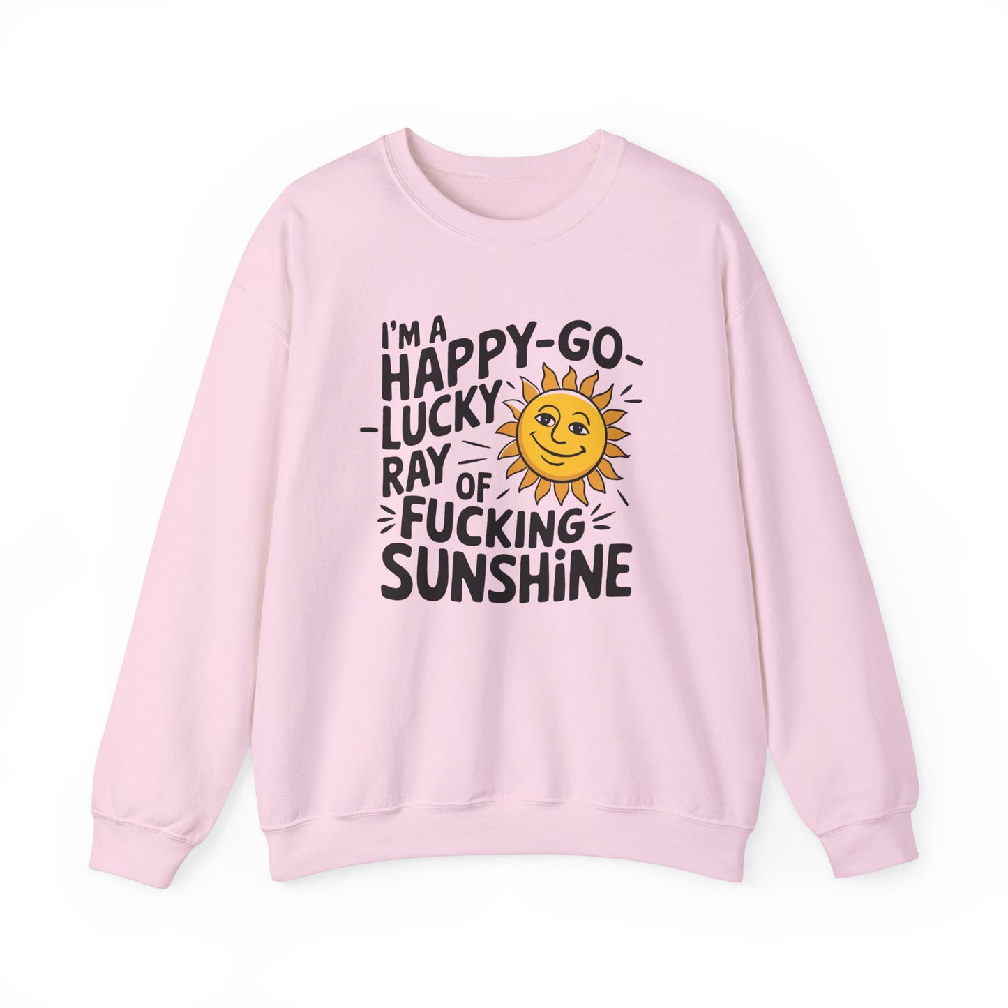 Sweatshirt Happy Go Lucky Ray of Sunshine Crewneck Sweatshirt