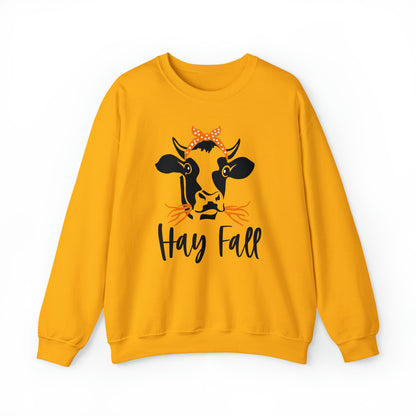 Hay Fall Cow Crewneck Sweatshirt