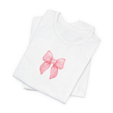 Load image into Gallery viewer, Coquette Pink Bow Tee
