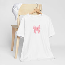 Load image into Gallery viewer, Coquette Pink Bow Tee
