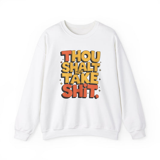 Funny Unisex Sweatshirt - Thou Shall Not Design