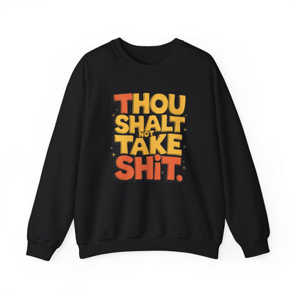 Funny Unisex Sweatshirt - Thou Shall Not Design