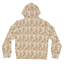 Load image into Gallery viewer, Cream Mushroom Women’s Full-Zip Hoodie (AOP)
