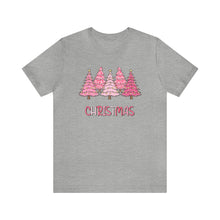 Load image into Gallery viewer, Pink Merry Christmas Tree D Holiday TShirt
