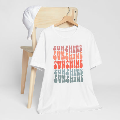 T-Shirt Retro Sunshine 70's Summer Beach Shirt For Those Who Love The Sun Sunshine Beach Tee